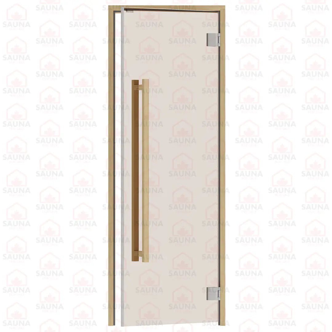 Alder Frame Sauna Door – Bronze Glass, 690 × 1890 mm (Benelux Square) - SaunaForSale