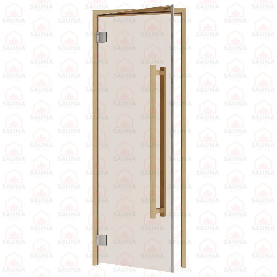 Alder Frame Sauna Door – Bronze Glass, 690 × 1890 mm (Benelux Square) - SaunaForSale