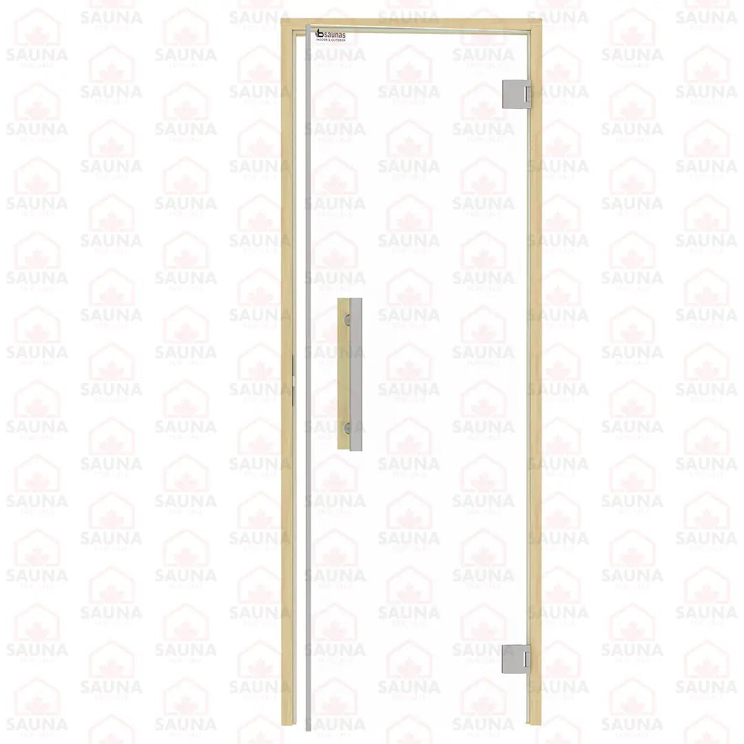Alder Frame Sauna Door – Clear Glass, 690 × 1890 mm (Benelux) - SaunaForSale