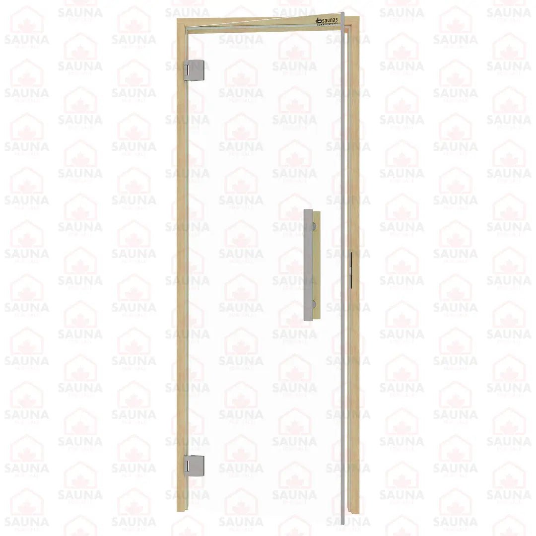 Alder Frame Sauna Door – Clear Glass, 690 × 1890 mm (Benelux) - SaunaForSale