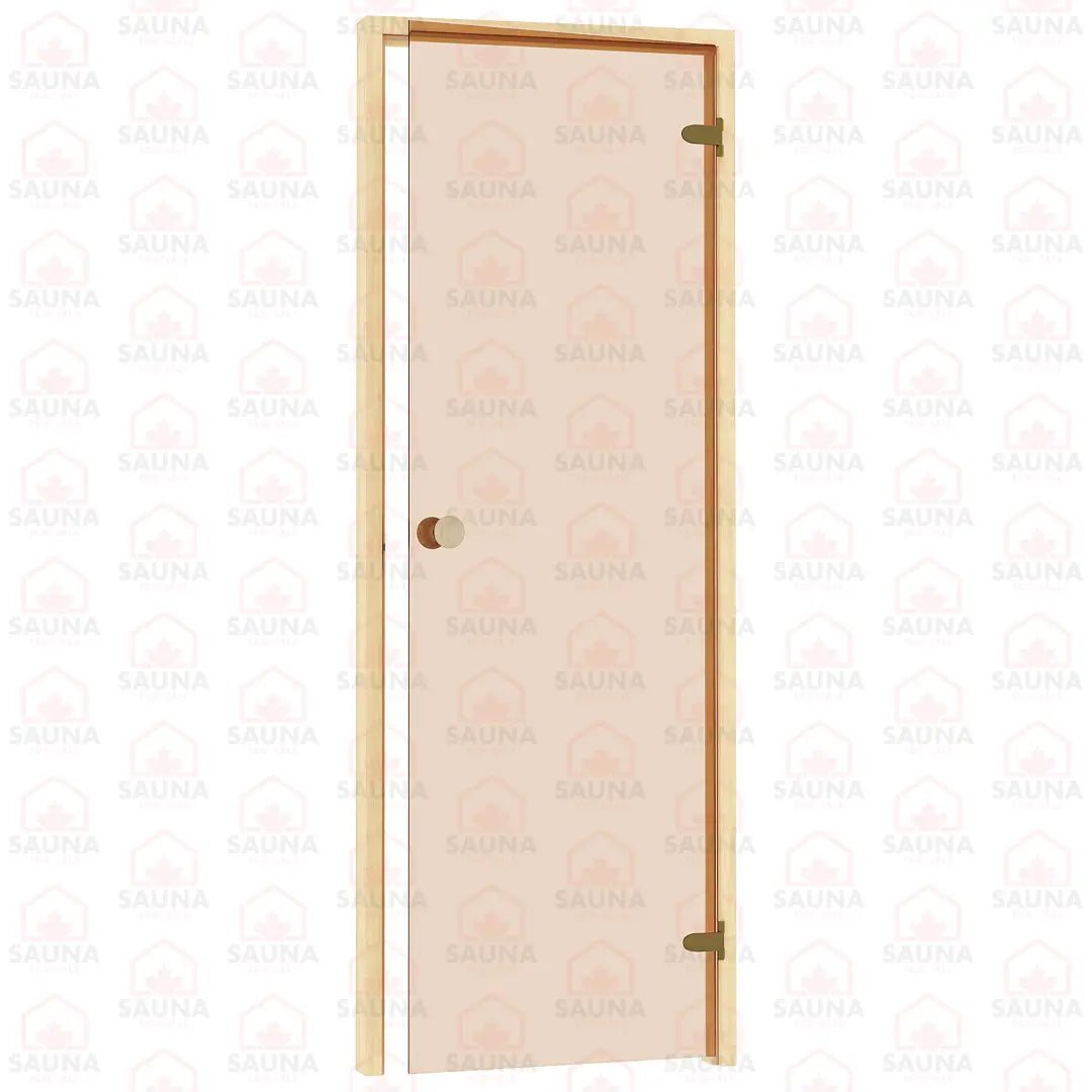 Alder Frame Sauna Door – Bronze Glass, 690 × 1890 mm - SaunaForSale