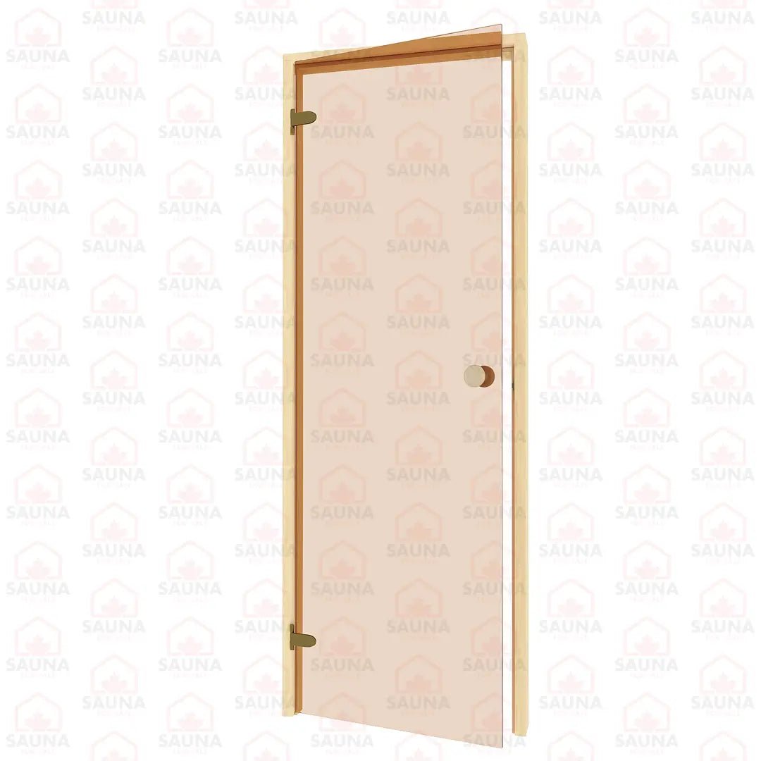 Alder Frame Sauna Door – Bronze Glass, 690 × 1890 mm - SaunaForSale