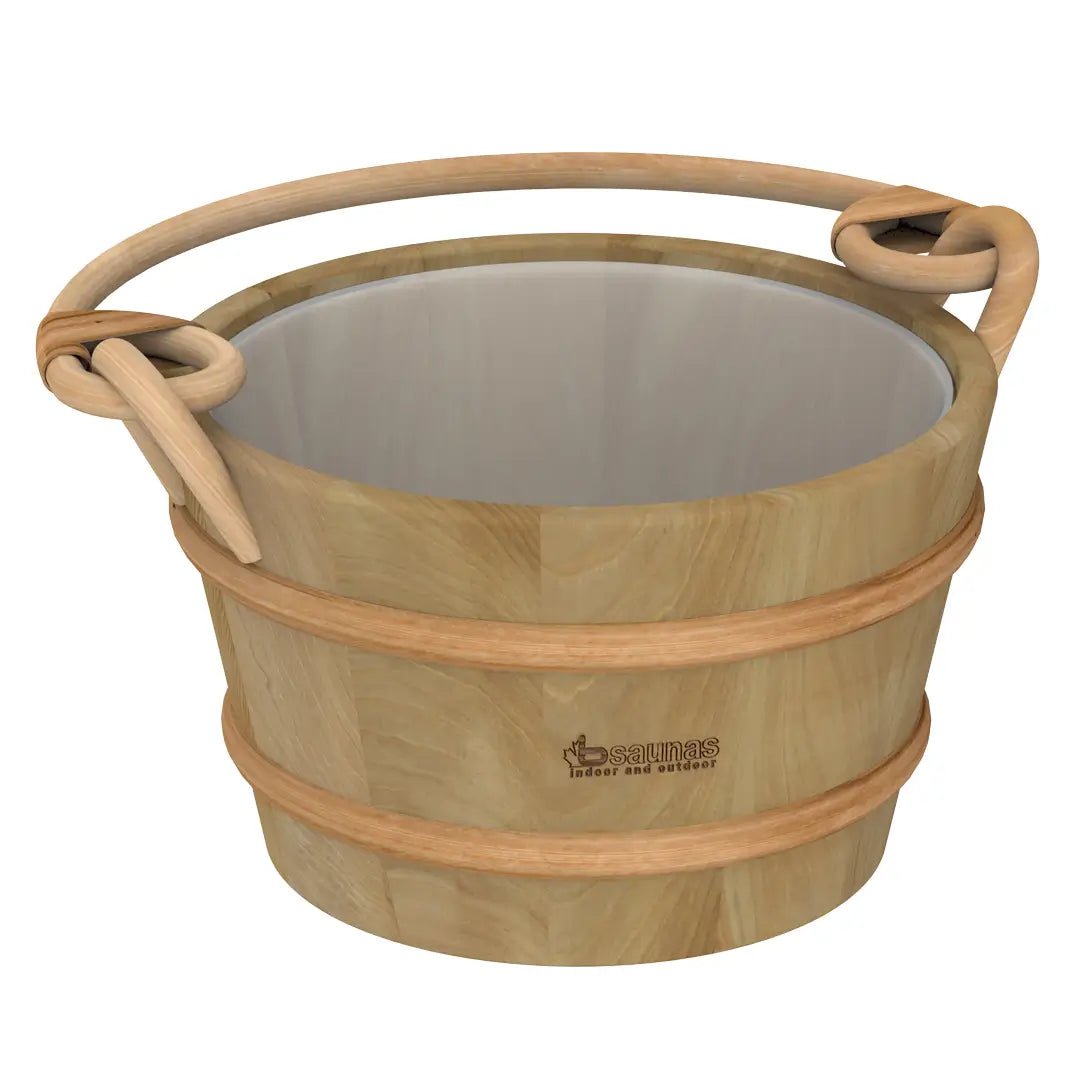 Red Cedar Sauna Bucket – 4L with Plastic Liner - SaunaForSale