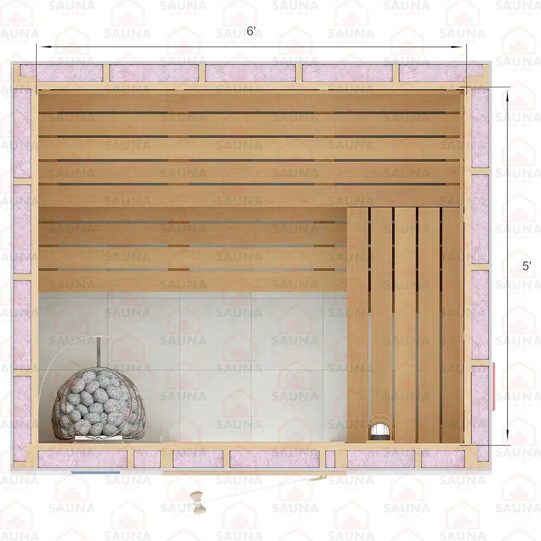 5 x 6 x 7 DIY Sauna Kits - SaunaForSale