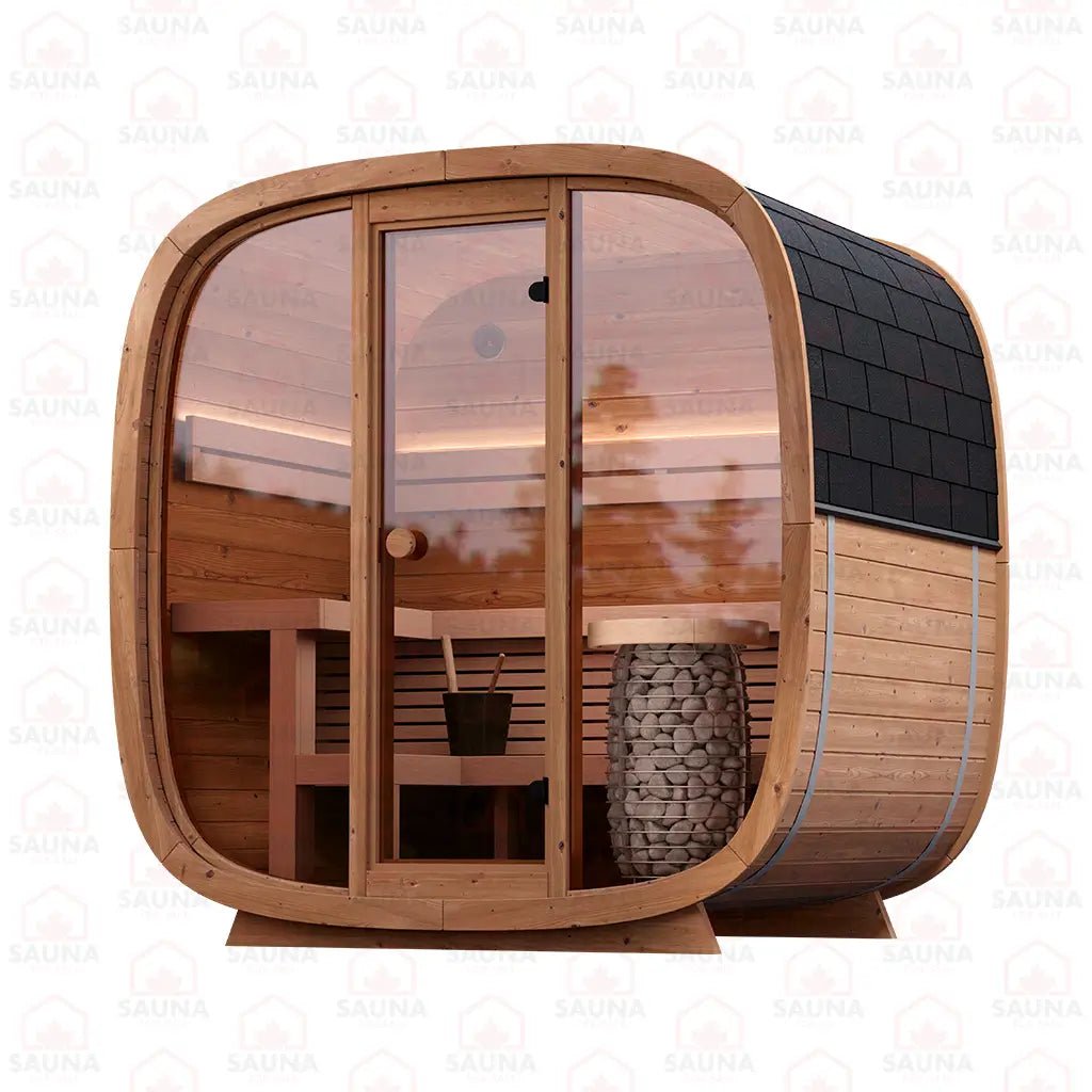 Dice POCKET Outdoor Sauna Bundle – HUUM Drop 7.5 kW with Wi - Fi Controller - SaunaForSale