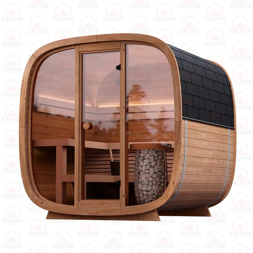 Dice SOLO Outdoor Sauna Bundle – HUUM Drop 9 kW with Wi - Fi Controller - SaunaForSale