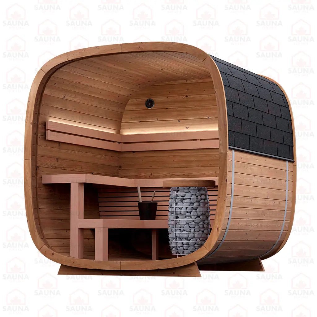 Dice SOLO Outdoor Sauna Bundle – HUUM Drop 9 kW with Wi - Fi Controller - SaunaForSale