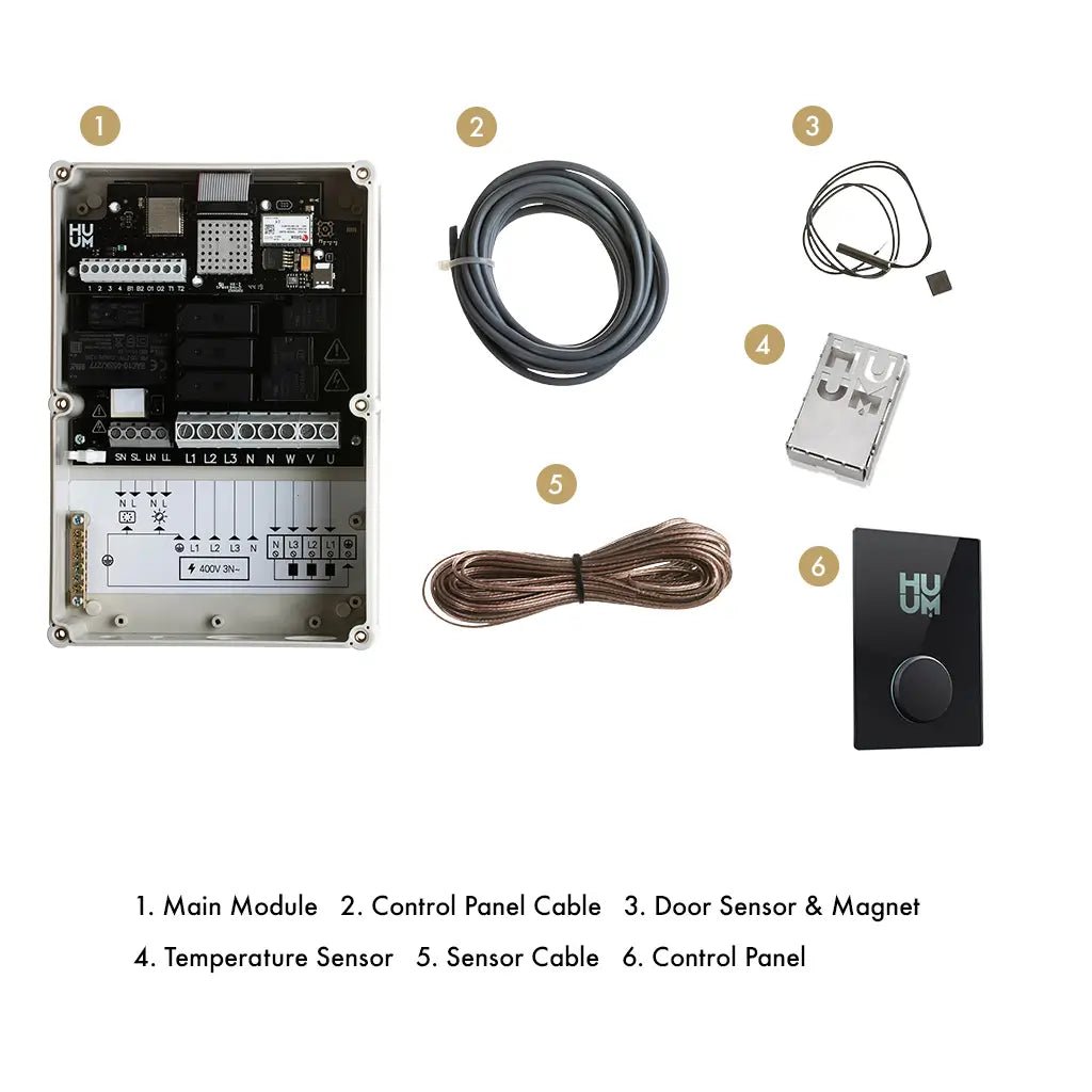 UKU Wi - Fi Sauna Control - Glass Gold - SaunaForSale