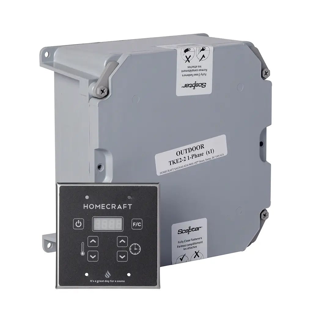 Homecraft TKE3 Sauna Control with Outdoor Contractor Box - SaunaForSale