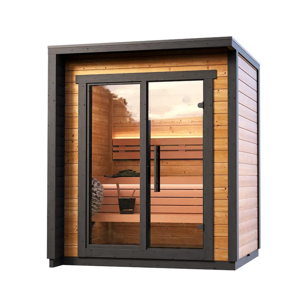 Patio XXS Outdoor Sauna Bundle – HUUM Drop 7.5 kW with Wi - Fi Controller - SaunaForSale