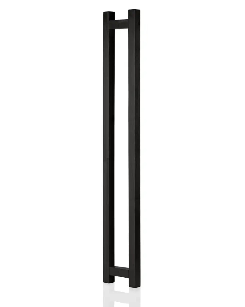 Aspen Black Frame Sauna Door – Grey Glass, 690 × 1890 mm (Benelux Square) - SaunaForSale