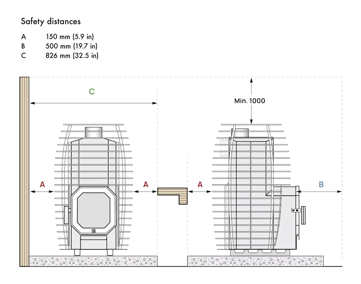 HUUM HIVE Flow Wood - Burning Sauna Stove - SaunaForSale